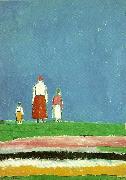 three figures Kazimir Malevich